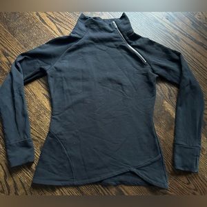 Marcella Brie Sweatshirt Black Cotton Fitted Sz M